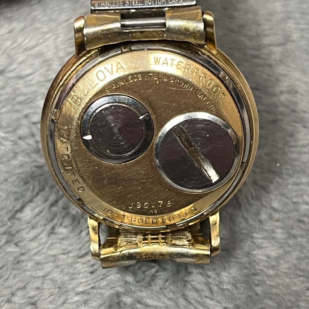 Bulova Accutron Watch Tuning Fork 214 Watch Diamond Dial 10K Gold Filled M6 1966 - Picture 9 of 16